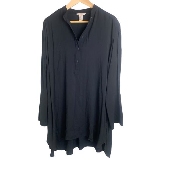 H&M‎ Size 4 Black Shirt Dress - Picture 1 of 10